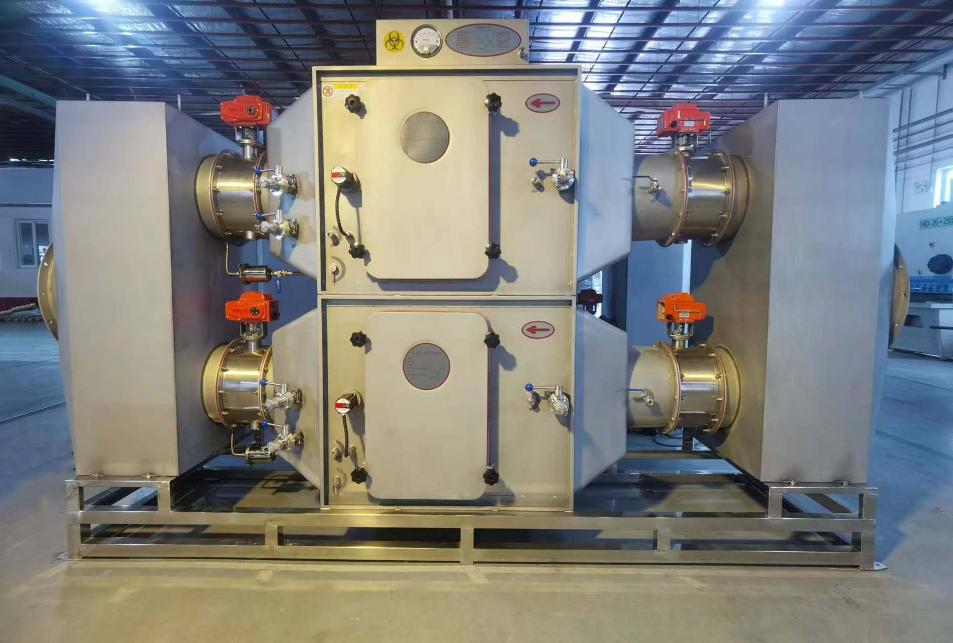 袋进袋出高效过滤单元